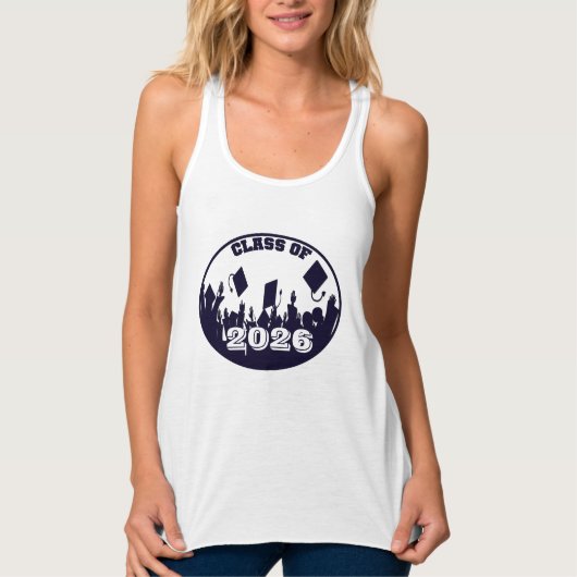 Navy Afstuderen Klasse van T-shirt (Voorkant)