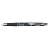 Navy Agate Roos Gold Glitter Drip Pen (Achterkant)