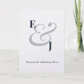 Navy Ampersand | Numéro de Table (Plié) (Dos)