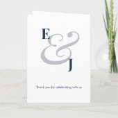 Navy Ampersand | Numéro de Table (Plié) (Dos)