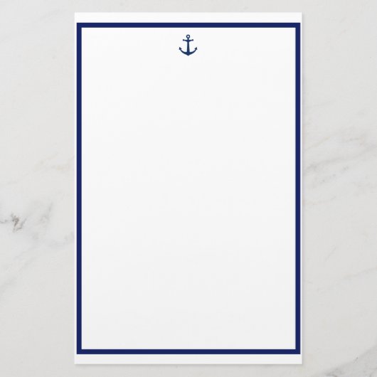 Navy Anchor Briefpapier (Voorkant)