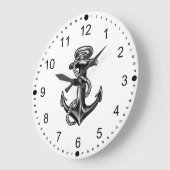 Navy Anchor en Rope Grote Klok (Hoek)