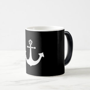 Navy anchor magische mok