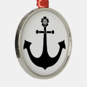 Navy anchor metalen ornament (Rechts)