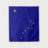 Navy and Gold Big Dipper met North Star Alaska Wandkleed (Voorkant)