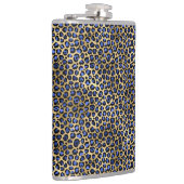 Navy and Gold Cheetah Print Heupfles (Rechts)