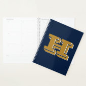 Navy and Gold School Pride Color Style Monogram (Devant avec enveloppe)