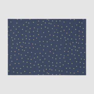 Navy and Gold Stars Tissuepapier