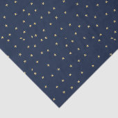 Navy and Gold Stars Tissuepapier (Detail)