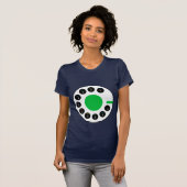 Navy and Green Call phone preppy Mod T-shirt (Voorkant volledig)