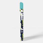 Navy and Green Ikat Paisley Monogram Case-Mate iPhone Case (Achterkant / Links)