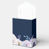 Navy and Lila Roos Wedding Bedankdoosjes (Geopend)