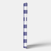 Navy and White Gingham Pattern Case-Mate iPhone Case (Achterkant / Rechts)