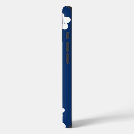 navy and white iphone case (Achterkant / Links)