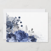 Navy and White met Silver Wedding Bedankt (Achterkant)