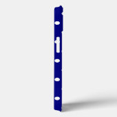Navy and White Polka Dots Case-Mate iPhone Case (Achterkant / Rechts)