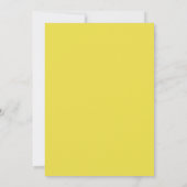 Navy and Yellow Nautical Monogram Weddenschap Kaart (Achterkant)