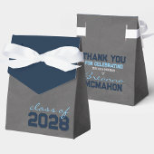 Navy & Baby Blue Chalkboard Afstuderen geschenkdoz Bedankdoosjes
