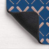 Navy Baseball Bat Muismat (Hoek)