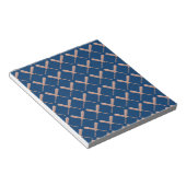 Navy Baseball Bat Notitieblok (Schuin)