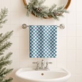 Navy Bath Towel Classic Plaid Gift for the Modern 