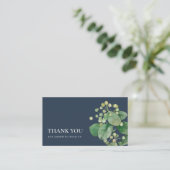 NAVY BERRY LEAFY FOLIAGE GREENERY DANK JE LOGO VISITEKAARTJE (Staand voorkant)