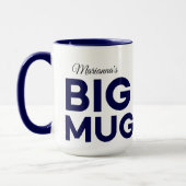 Navy Big Mug | Huge Mug | Script Custom Name (Gauche)
