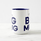 Navy Big Mug | Huge Mug | Script Custom Name (Centre)