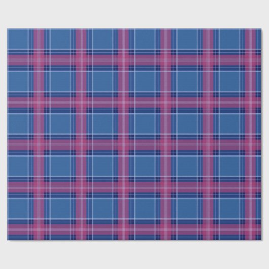 Navy blauw en roze gepleisterd inpakpapier (Vlak)