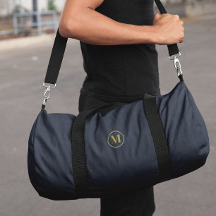 Navy Blauw Goud Monogram L Minimale Schone Sport G Plunjezak
