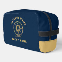 Navy Blauw Goud Nautische Boat Wiel Knoop