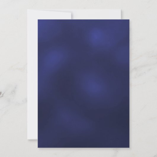 Navy blauw goud script 40e verjaardag kaart (Achterkant)