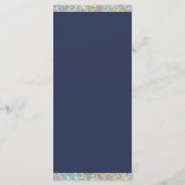 Navy blauw goud zilver holografische glitter programma (Achterkant)