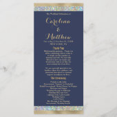 Navy blauw goud zilver holografische glitter programma (Voorkant)