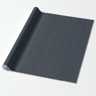 Navy Blauwe & Donkergrijze Scheve Strepen Cadeaupapier