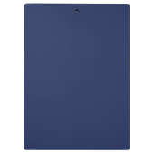 Navy Blauwe Gouden Moderne Script Meisjes Monogram Klembord (Achterkant)