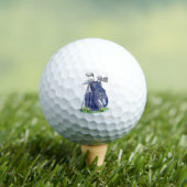 Navy Blauwe Initiële Monogram Golfballen (Insitu Shirt)