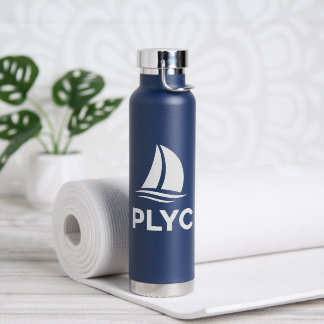 Navy Blauwe Waterfles met PLYC Logo