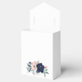 Navy Blooms Favor Box Bedankdoosjes (Geopend)