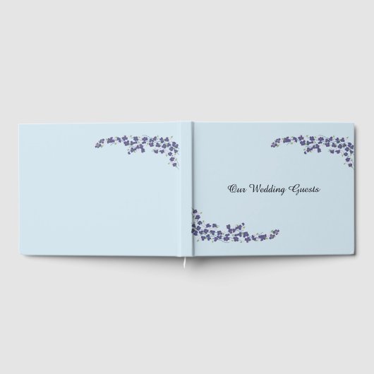 Navy Blossom Our Wedding Guests Gastenboek (Volledig)