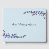 Navy Blossom Our Wedding Guests Gastenboek (Voorkant)