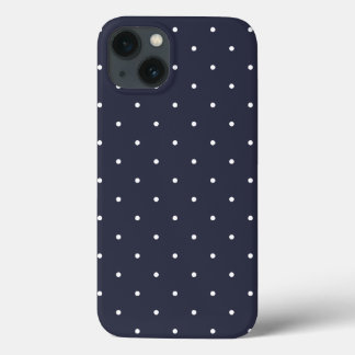 Navy Blue 50 Style Polka Dot iPad 2/3/4 Hoesje
