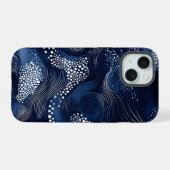 Navy Blue Abstract (Verso Horizontal)