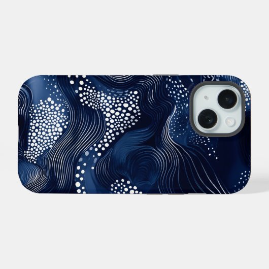 Navy Blue Abstract (Verso Horizontal)