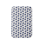 Navy Blue Abstract Flying Bomb Fruit Pattern Badmat (Voorkant Verticaal)