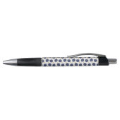 Navy Blue Abstract Flying Bomb Fruit Pattern Pen (Bovenkant)