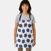 Navy Blue Abstract Flying Bomb Fruit Pattern Schort (Insitu)