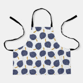Navy Blue Abstract Flying Bomb Fruit Pattern Schort (Voorkant)