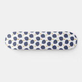 Navy Blue Abstract Flying Bomb Fruit Pattern Skateboard (Horizontaal)