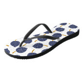 Navy Blue Abstract Flying Bomb Fruit Pattern Teenslippers (Schuin)